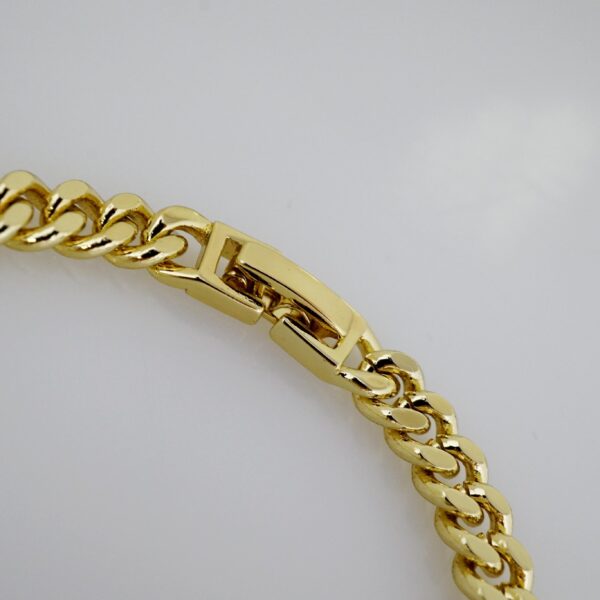 Brazalete de Acero Bañado en Oro 14k - BR046 - Imagen 3