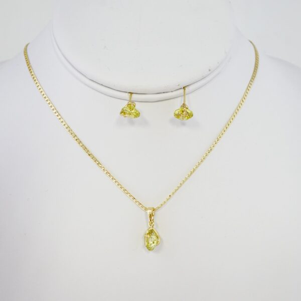 Set de Acero Inoxidable Bañado en Oro 14k - SET010