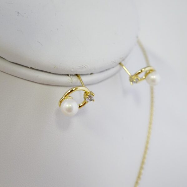 Set de Acero Inoxidable Bañado en Oro 14k - SET011 - Imagen 2