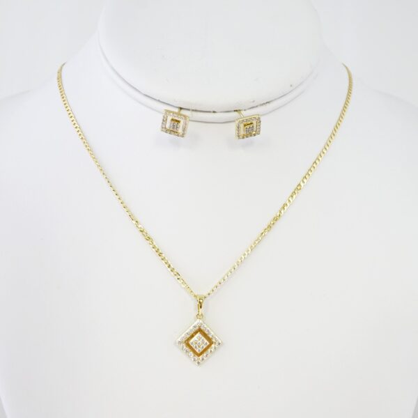 Set de Acero Inoxidable Bañado en Oro 14k - SET015