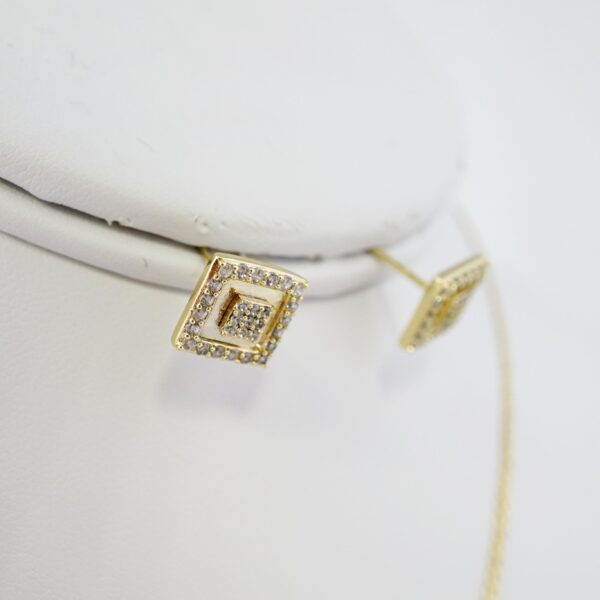 Set de Acero Inoxidable Bañado en Oro 14k - SET015 - Imagen 3