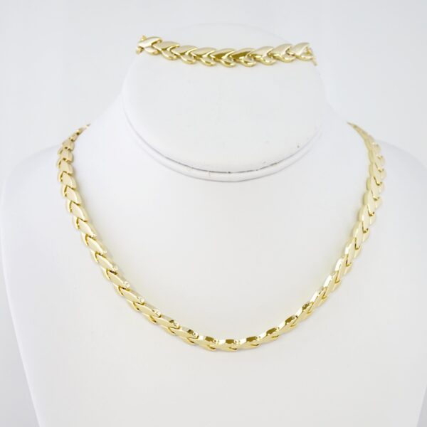 Set de Acero Inoxidable Bañado en Oro 14k - SET035