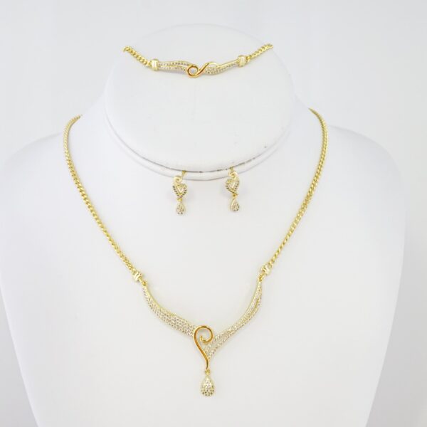 Set de Acero Inoxidable Bañado en Oro 14k - SET005