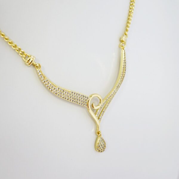 Set de Acero Inoxidable Bañado en Oro 14k - SET005 - Imagen 2