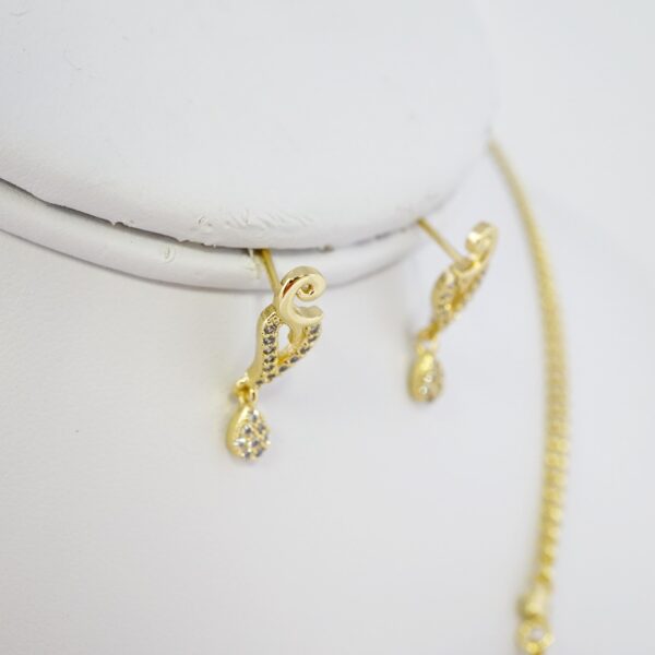 Set de Acero Inoxidable Bañado en Oro 14k - SET005 - Imagen 3