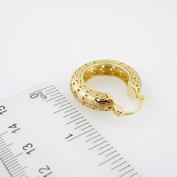 Arete de Acero Bañado en Oro 14k - EA103 - Imagen 3