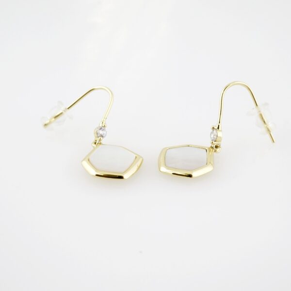 Arete de Acero Bañado en Oro 14k - EA151
