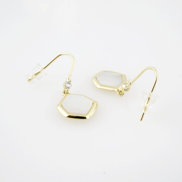 Arete de Acero Bañado en Oro 14k - EA151 - Imagen 2