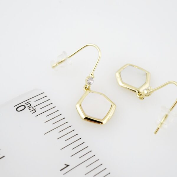 Arete de Acero Bañado en Oro 14k - EA151 - Imagen 3