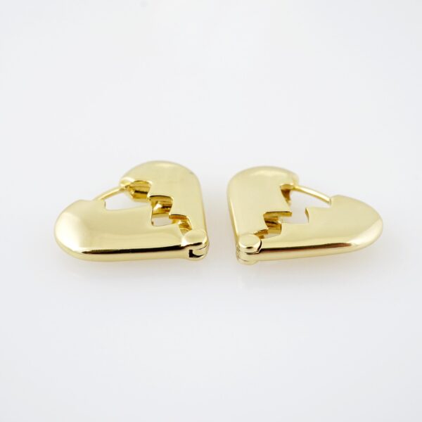 Arete de Acero Bañado en Oro 14k - EA154