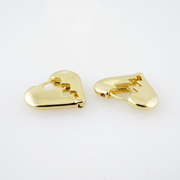 Arete de Acero Bañado en Oro 14k - EA154 - Imagen 2