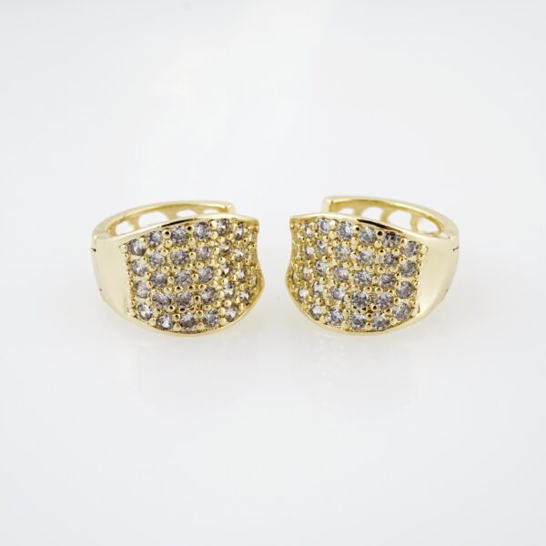 Arete de Acero Bañado en Oro 14k - EA158