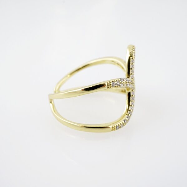 Anillo de Acero Inoxidable Bañado en Oro 14k - RG024 - Imagen 2