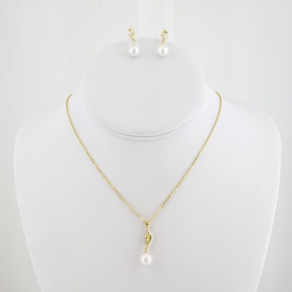 Set de Acero Inoxidable Bañado en Oro 14k - SET020