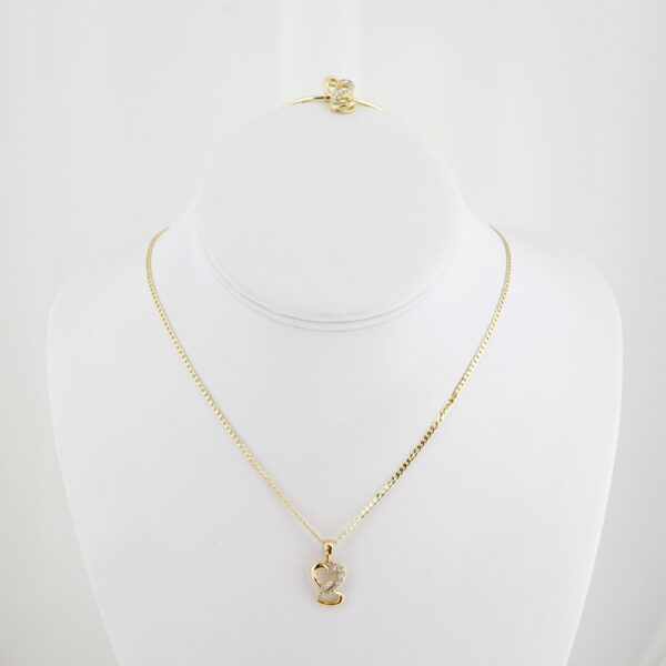 Set de Acero Inoxidable Bañado en Oro 14k - SET028