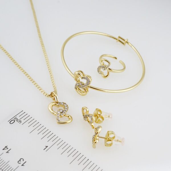 Set de Acero Inoxidable Bañado en Oro 14k - SET028 - Imagen 3