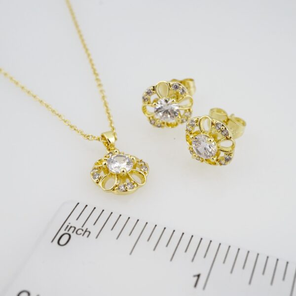 Set de Acero Inoxidable Bañado en Oro 14k - SET023 - Imagen 3
