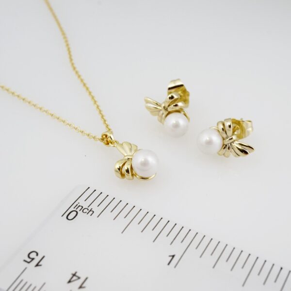 Set de Acero Inoxidable Bañado en Oro 14k - SET022 - Imagen 3