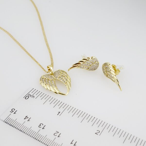 Set de Acero Inoxidable Bañado en Oro 14k - SET024 - Imagen 3