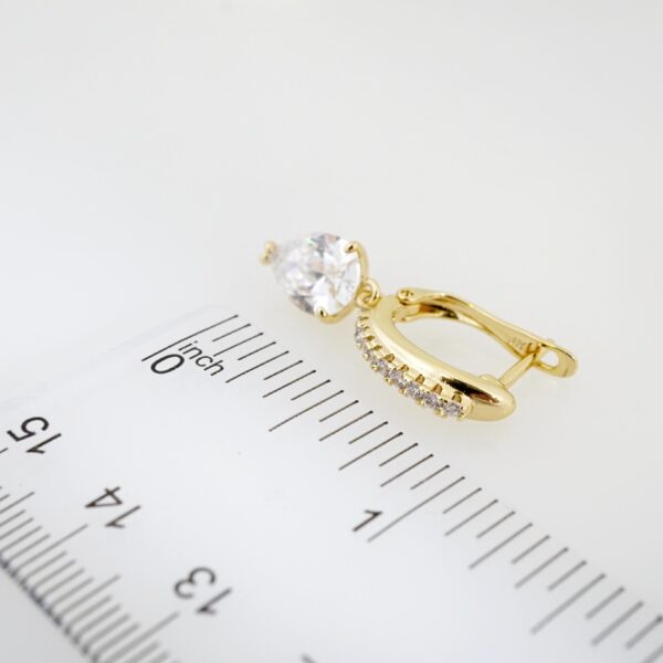 Arete de Acero Bañado en Oro 14k - EA329 - Imagen 3