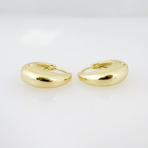 Arete de Acero Bañado en Oro 14k - EA115