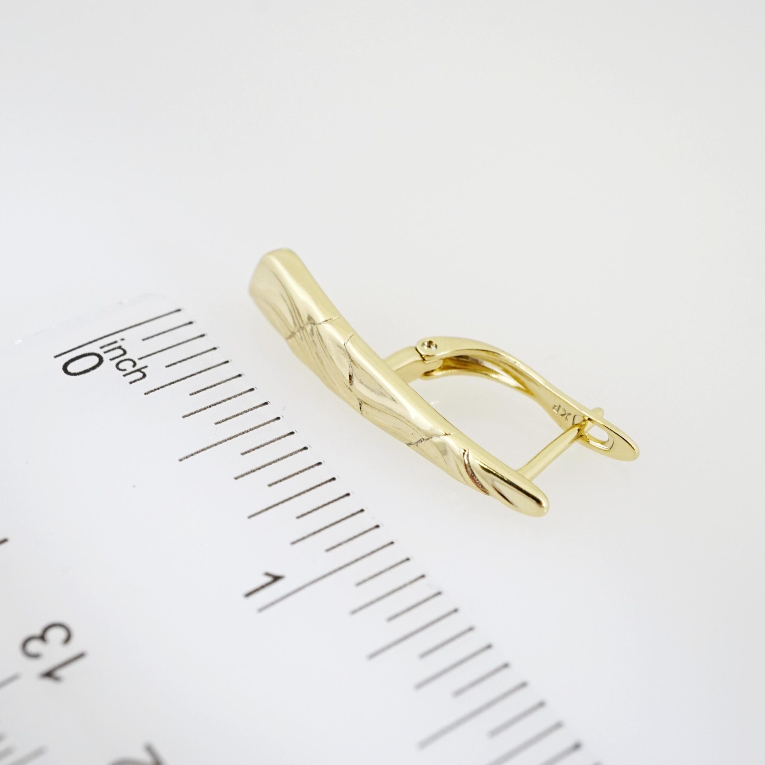 Arete de Acero Bañado en Oro 14k - EA135 - Imagen 3