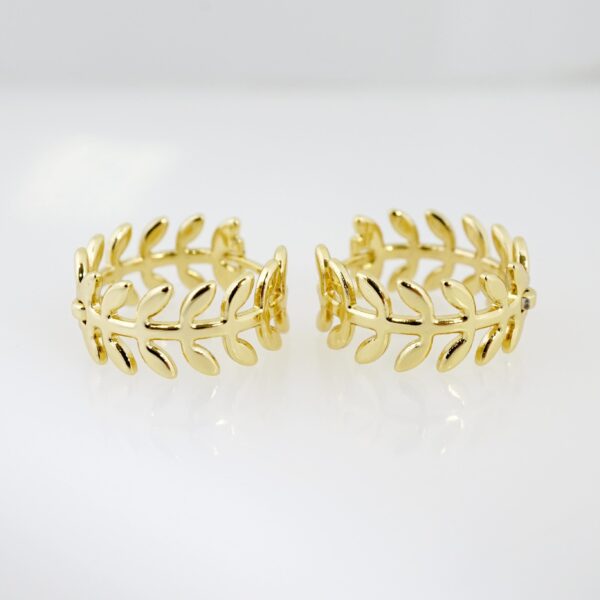 Arete de Acero Bañado en Oro 14k - EA138