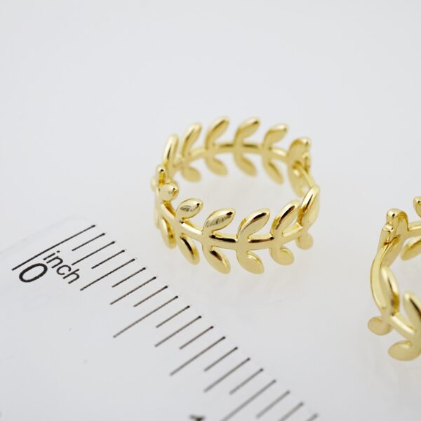 Arete de Acero Bañado en Oro 14k - EA138 - Imagen 3