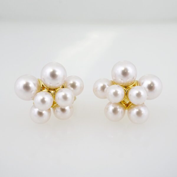 Arete de Acero Bañado en Oro 14k - EA385