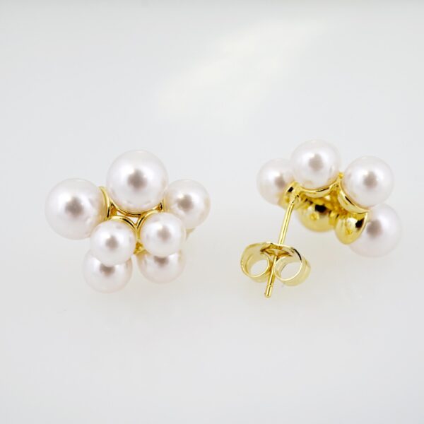 Arete de Acero Bañado en Oro 14k - EA385 - Imagen 2