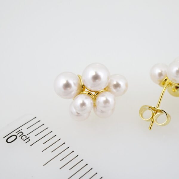 Arete de Acero Bañado en Oro 14k - EA385 - Imagen 3
