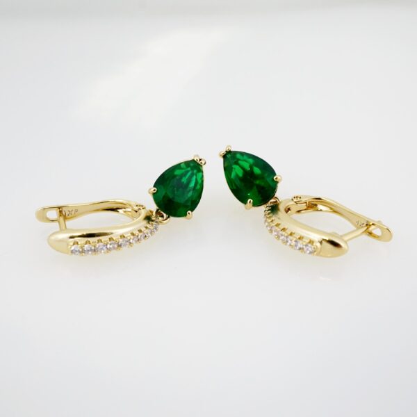 Arete de Acero Bañado en Oro 14k - EA400