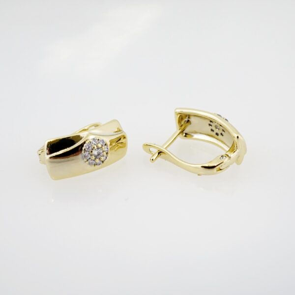 Arete de Acero Bañado en Oro 14k - EA287 - Imagen 2