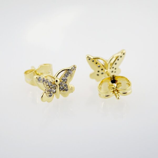 Arete de Acero Bañado en Oro 14k - EA297 - Imagen 2
