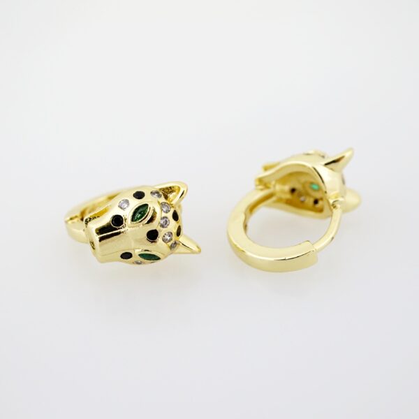 Arete de Acero Bañado en Oro 14k - EA360 - Imagen 2