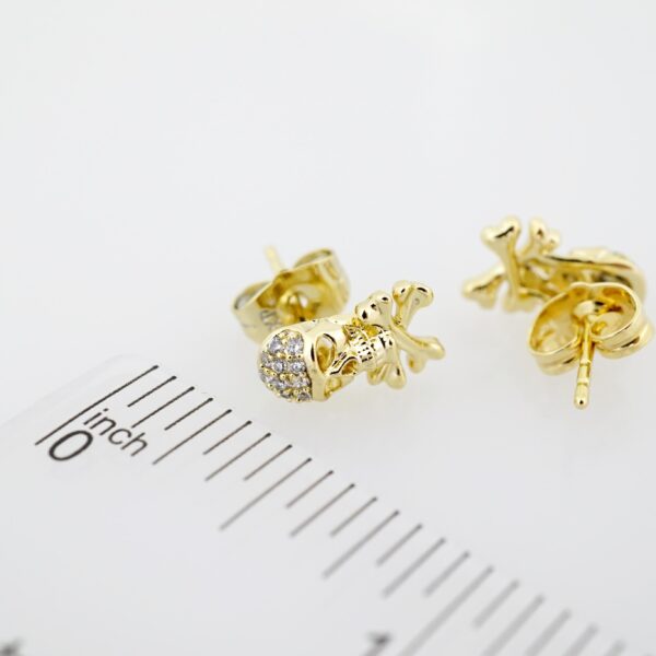 Arete de Acero Bañado en Oro 14k - EA265 - Imagen 3