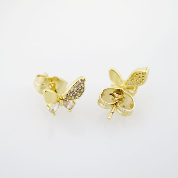 Arete de Acero Bañado en Oro 14k - EA256 - Imagen 2