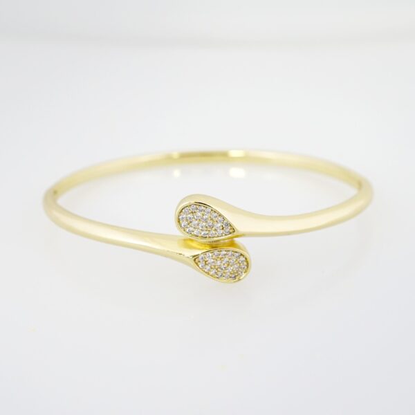Pulso de Acero Bañado en Oro 14k - BA059