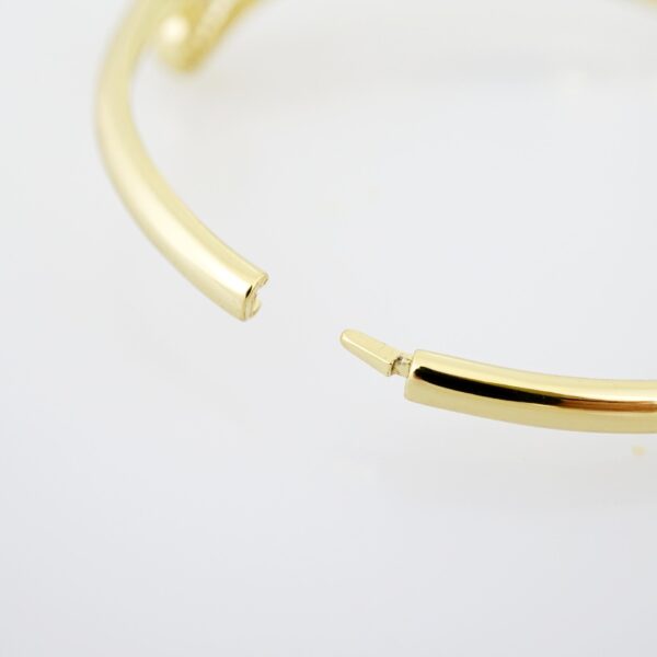 Pulso de Acero Bañado en Oro 14k - BA059 - Imagen 3