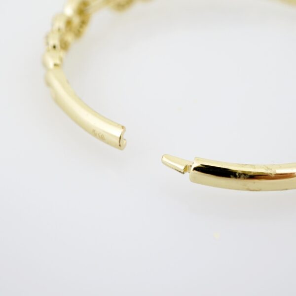 Pulso de Acero Bañado en Oro 14k - BA058 - Imagen 3
