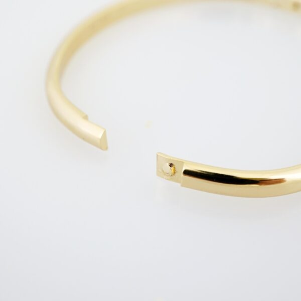 Pulso de Acero Bañado en Oro 14k - BA057 - Imagen 3