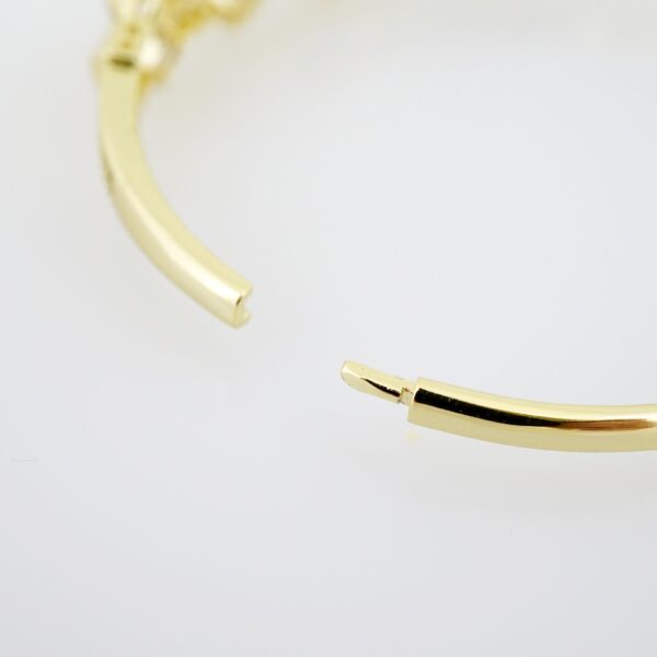 Pulso de Acero Bañado en Oro 14k - BA055 - Imagen 3