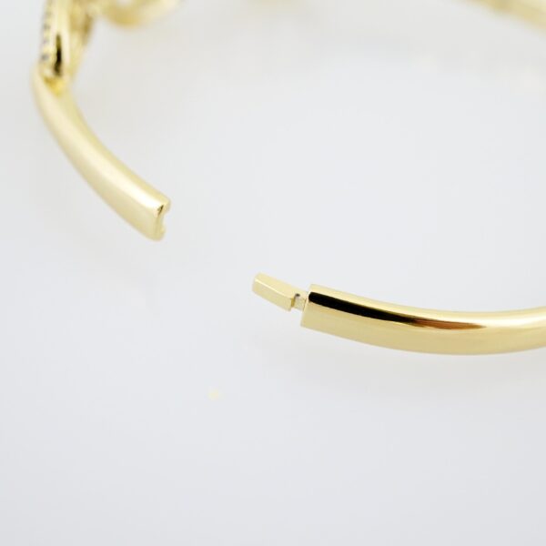 Pulso de Acero Bañado en Oro 14k - BA054 - Imagen 3