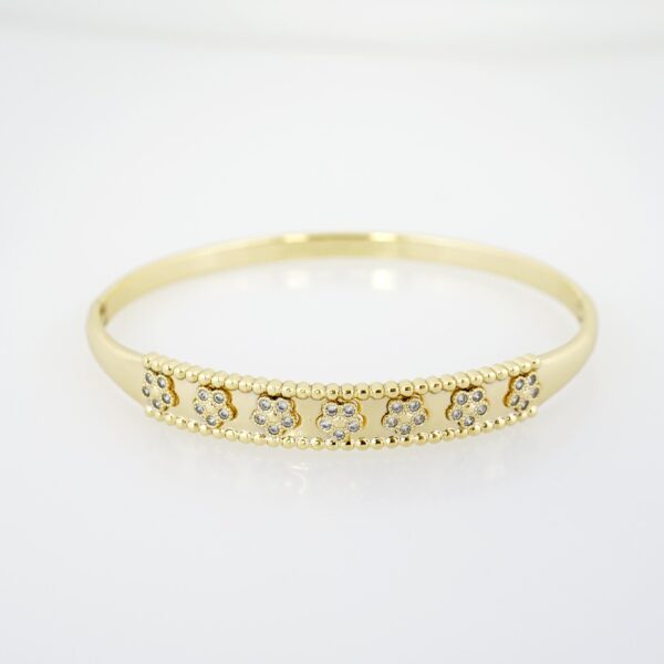 Pulso de Acero Bañado en Oro 14k - BA053