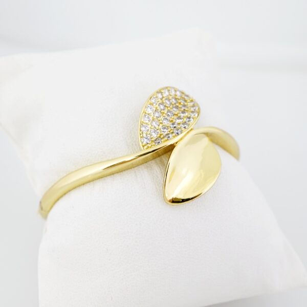 Pulso de Acero Bañado en Oro 14k - BA052 - Imagen 2