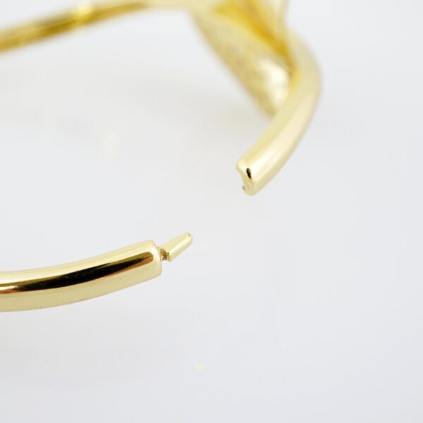 Pulso de Acero Bañado en Oro 14k - BA052 - Imagen 3