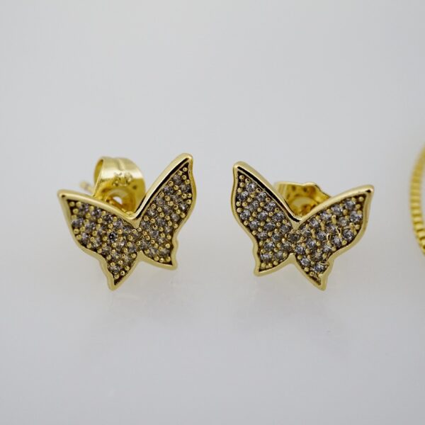 Set de Acero Inoxidable Bañado en Oro 14k - SET051 - Imagen 2