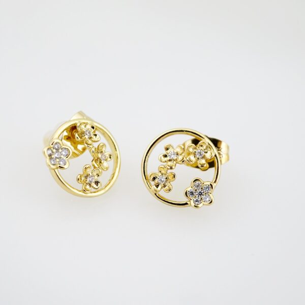 Set de Acero Inoxidable Bañado en Oro 14k - SET048 - Imagen 2