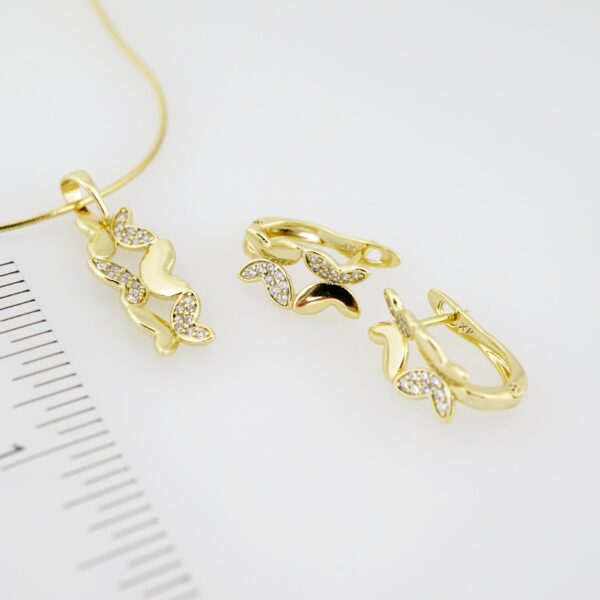 Set de Acero Inoxidable Bañado en Oro 14k - SET047 - Imagen 4