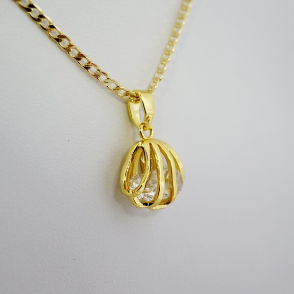 Set de Acero Inoxidable Bañado en Oro 14k - SET140 - Imagen 2